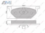 Колодки тормозные передние LYNX для Mk2 (2007-2014) BD-8003