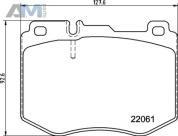 Передние тормозные колодки P50145 BREMBO для Мерседес E-220d