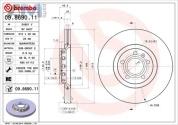 Передние тормозные диски BREMBO 09.8690.11 Audi A4 (B6) 2001-2005