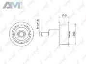 Ролик направляющий ГРМ LYNX для Golf VI 2008-2012 1.4TDI (80 л.с.) PB-3029