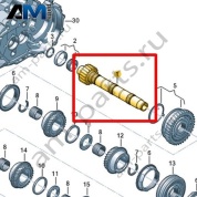 Ведомый вал VAG 0CF311205R