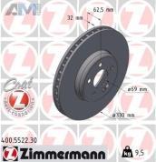 Передние тормозные диски (400.5522.30) Zimmermann для Mercedes GLC X253 200/200d/220d/300d (рестайлинг)