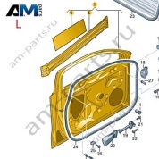 Дверь передняя левая (водительская) 8YG831051 для Audi A3 (8Y) 2020-2026