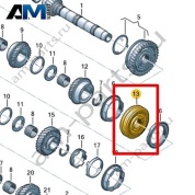 Ступица и муфта синхронизатора VAG 0CF311239F