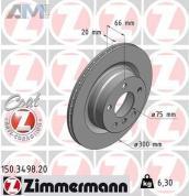 Задние тормозные диски 320X20 (150.3498.20) ZIMMERMANN на BMW 3 Серии F30 рестайлинг 316-320