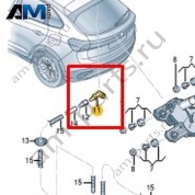 Форсунка с клапаном и соединительной трубкой VAG 2G5955993