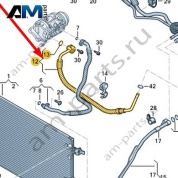 Трубопровод хладагента Audi A8 (D4) 2014-2017 4H0260707AS