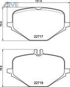 Задние тормозные колодки P50167 BREMBO для Мерседес GLS 63 AMG