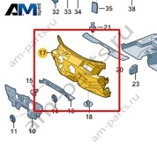 Шумоизоляция перегородки моторного отсека Volkswagen T-Roc 2018-2024 2GA863934A