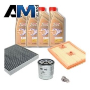 Комплект неоригинальных фильтров и моторное масло LL3 5W30 504/507 для ТО-1/3 Skoda Fabia 1.2 MPI