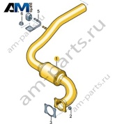 Труба системы выпуска ОГ Volkswagen AMAROK 2017-2022 2H6253300