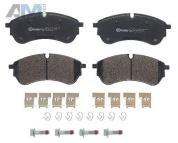 Задние тормозные колодки (P85169) BREMBO для Volkswagen Crafter (2017-2024) диски (300х28)