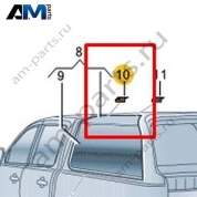 Петля Volkswagen AMAROK 2013-2016 2H1827151