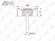 Ролик направляющий LYNX для Audi Q7 (2015-2019) 3.0TFSI (333 л.с.) PB-7221