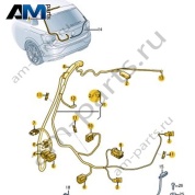 Жгут проводов двери багажного отсека VAG 2G1971147