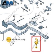 Крепеж кабеля Volkswagen id3 2020-2024 1EA971822B