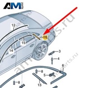 Декоративная накладка Audi A8 (D4) 2014-2017 4H0853908B