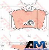 Комплект задних тормозных колодок Фольксваген Гольф 4 GDB1330 TRW