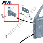 Верхняя петля двери справа Mercedes G-class W465 A4637204203
