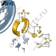 Комплект тормозных колодок с накладками Volkswagen Crafter 2012-2016 2E0698525E