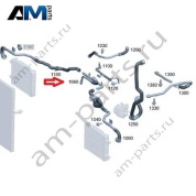 Шланг между радиаторами на Mercedes W465 AMG G63 (M177) A4655012600