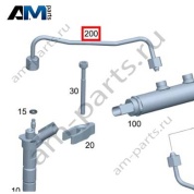 Топливопровод к форсунке 1-3 для Mercedes E400d W213 (OM656) A6560708400