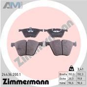 Передние тормозные колодки (24436.200.1) ZIMMERMANN для BMW X5 (F15) 50iX