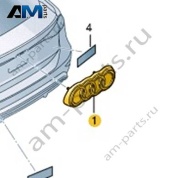 Эмблема крышки багажника 85E85374290A на Ауди Q6 E-tron 2024-2026