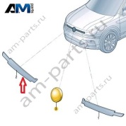 Планка подсветки справа Volkswagen Тигуан 57G941654C