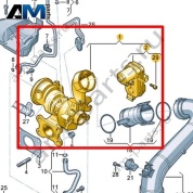 Выпускной коллектор с турбонагнетателем VAG 04E145722GX