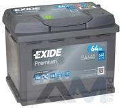 Аккумулятор 64Ah/640A Audi A1 (8X) 2011-2018 EXIDE (EA640)