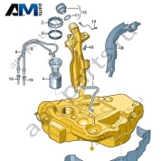 Топливный бак VAG 1K0201060HC