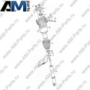 Пневмобаллон заднего амортизатора правый Volkswagen Touareg (2011-2014) 7P6616504J