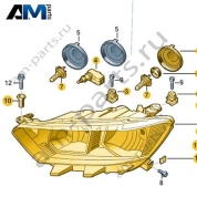 Двойная галогенная фара правая Volkswagen T-Roc 2018-2024 2GA941006B