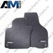 Комплект ковров в салон с надписью GOLF (4 штуки) текстиль Гольф Плюс 5M1061270PBWGK