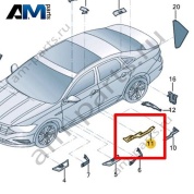 Защитный экран Volkswagen Jetta VII 2020-2024 17A864025