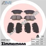 Передние тормозные колодки ZIMMERMANN 23581.190.2  Skoda Mk2 (2007-2014)
