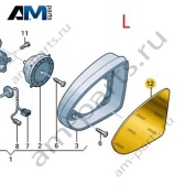 Зеркальный элемент левый 5HG857521 для Volkswagen Golf 8 2019-2026