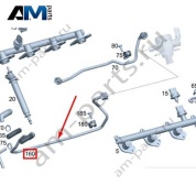 Топливопровод от насоса справа A1770701601 Mercedes G-class W463