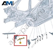 Часть стойки А Volkswagen id3 2020-2024 10A864628