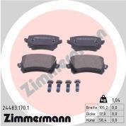 Задние тормозные колодки ZIMMERMANN 24483.170.1 на Volkswagen Tiguan I (2007-2011)