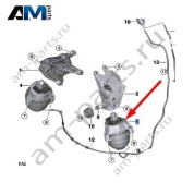 Опора двигателя слева BMW 7 серия (G11/G12 LCI) 2019-2022 730d (B57P) 22118836905