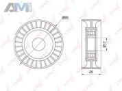 Ролик натяжного механизма LYNX для Audi A1 (8X) 2011-2018 PB-5202