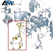 Напорный трубопровод VAG 04C145140C