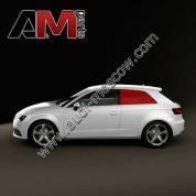 Оригинальное заднее левое стекло (неподвижное) Audi A3 Sportback 8V3845299NVB
