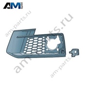 Решетка бампера левая с адаптивной ПТФ (соты) Ауди Q7 4М (рестайлинг) 4M0807681AGMX3