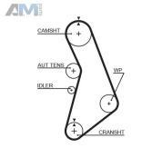 Комплект ремня ГРМ GATES (K085491XS) на Audi A4 (B7) 2005-2009 1.6/1.8 (102/163 л.с.)