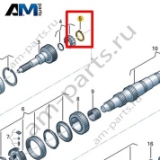Комплект стопорных колец VAG 0C6398152