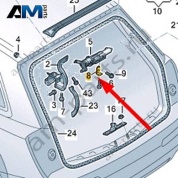 Кронштейн привода Audi Q7 (4M) 2016-2024 4M0827603