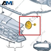 Вставка Volkswagen T-Roc 2018-2024 2GA853343